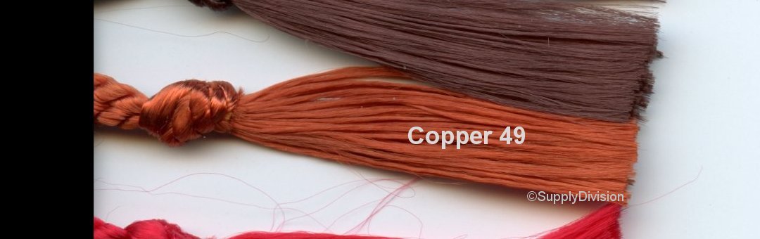 Copper bookmark tassel